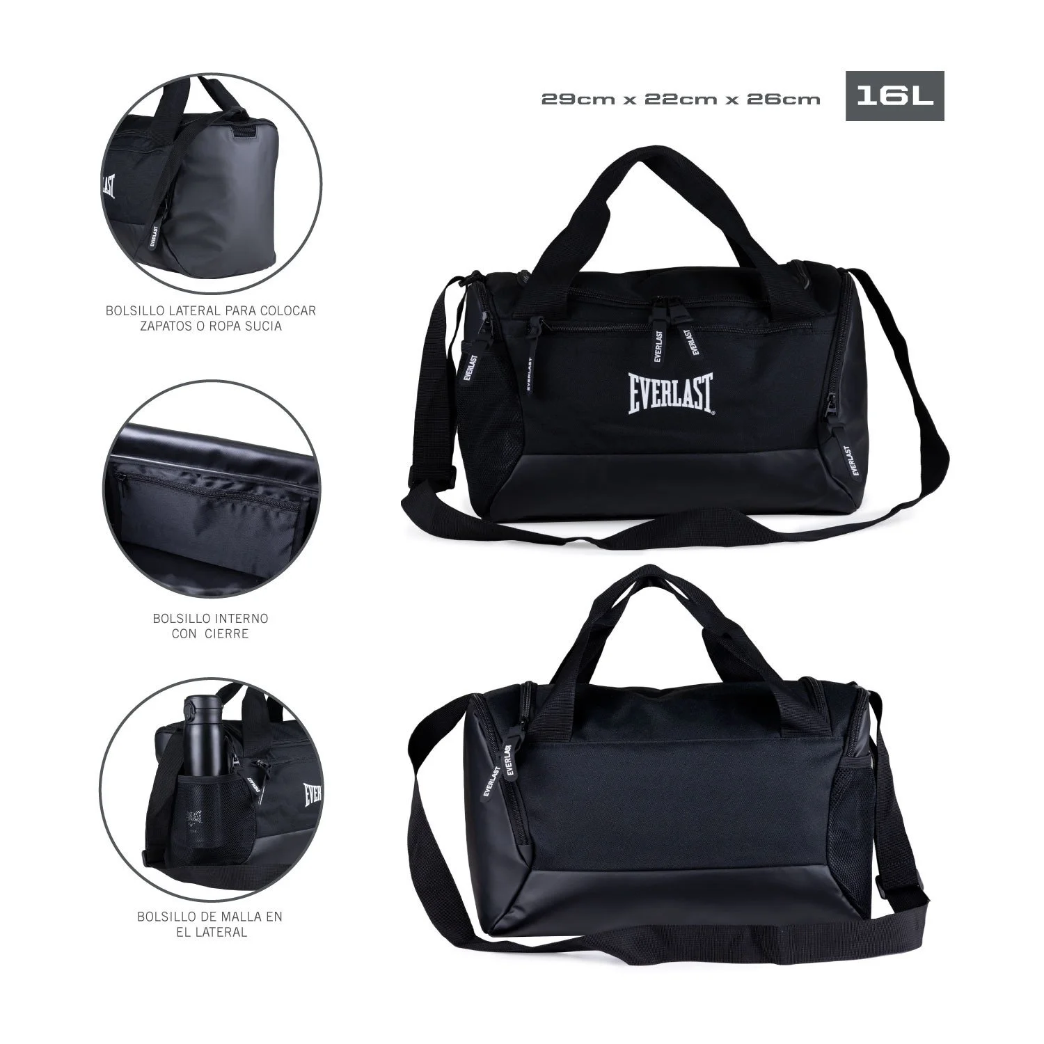 Bolsa Everlast Deportiva Bronx Interior