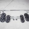 Set de mancuernas ajustables de 14 Pulgadas con collarines.