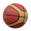 detalle de los paneles del balon de baloncesto