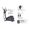 Bicicleta elíptica Everlast con monitor digital y pedales antideslizantes