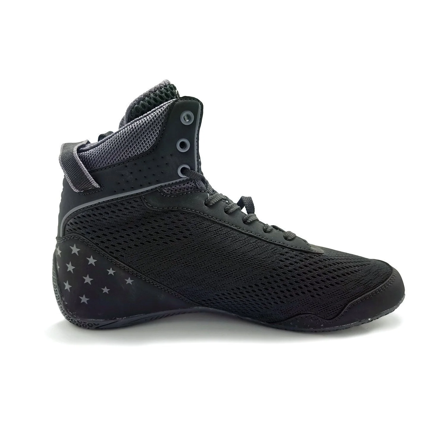 detalle de la suela de goma de las botas de boxeo forceknit II 110y