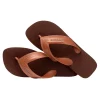 vista lateral de la sandalia havaianas hybrid be fc