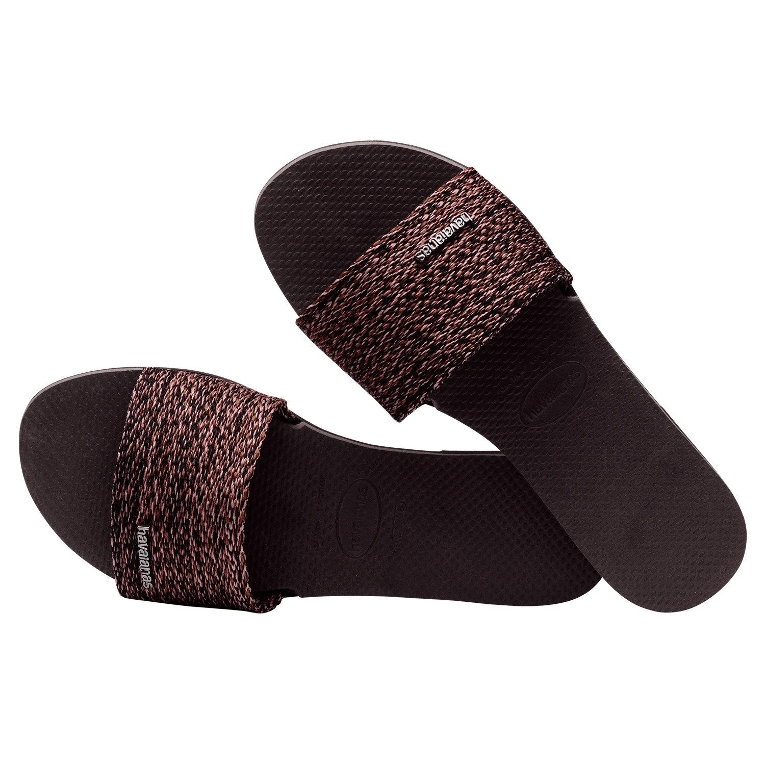 vista lateral, sandalias ligeras havaianas you malta fc