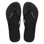 sandalias havaianas slim logo metallic, sandalia de caucho
