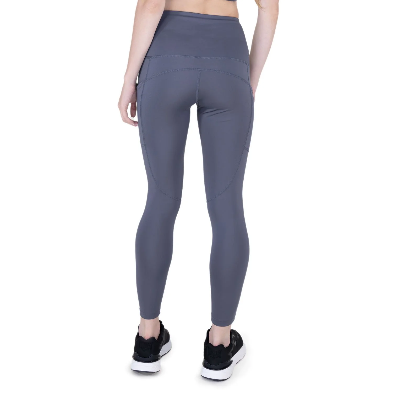 diseño de 2 bolsillos laterales del legging deportivo