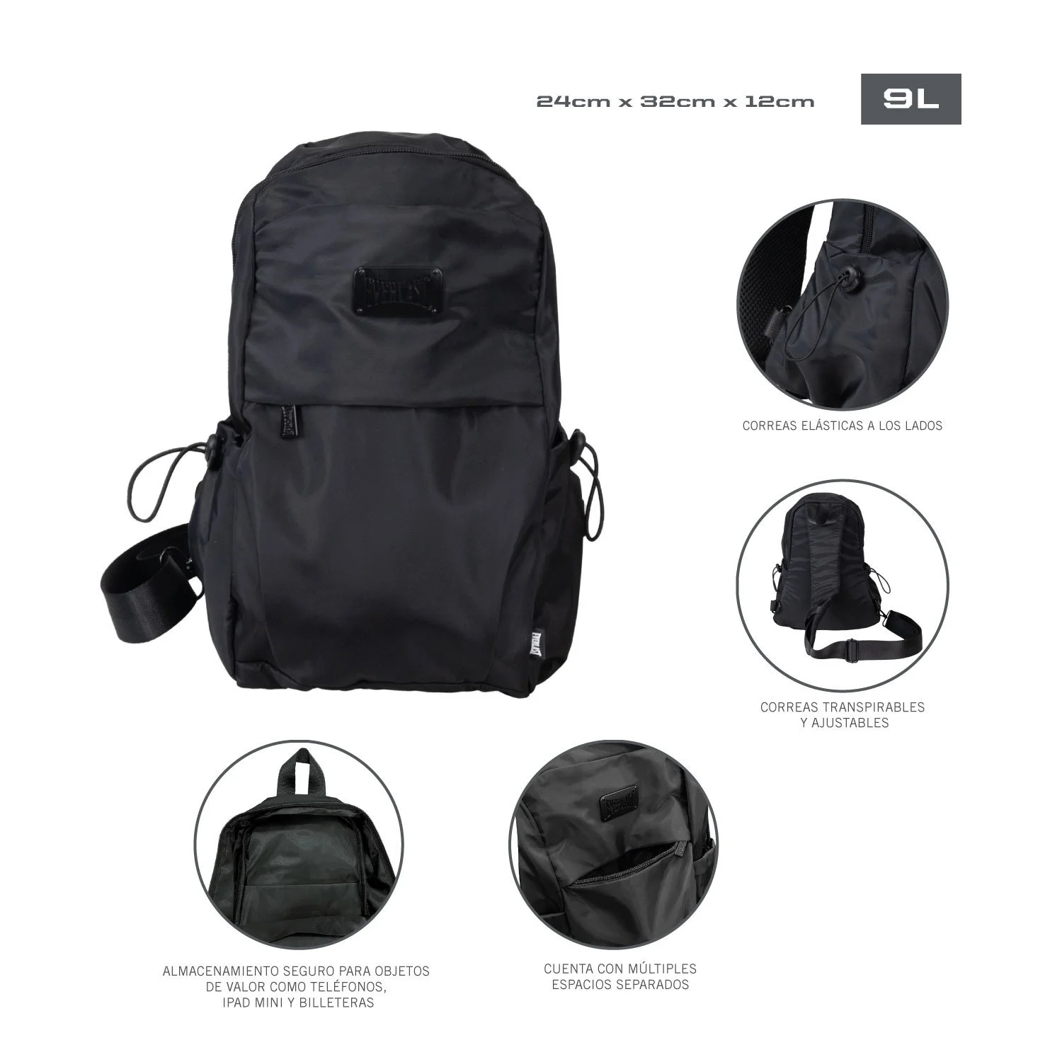 Mochila Everlast Resistente detalle