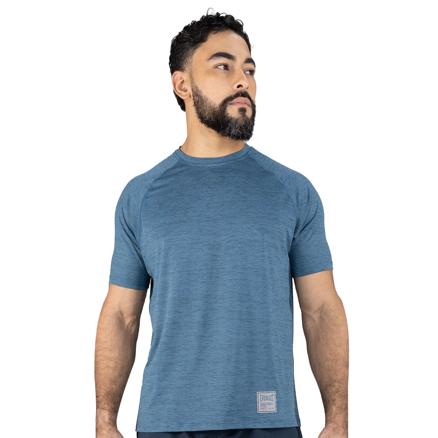 vista posterior del t-shirt everlast poliester spandex