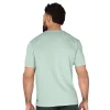 detalle de la costura del t-shirt everlast poliester deportivo