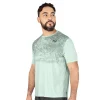 vista posterior del t-shirt everlast poliester deportivo