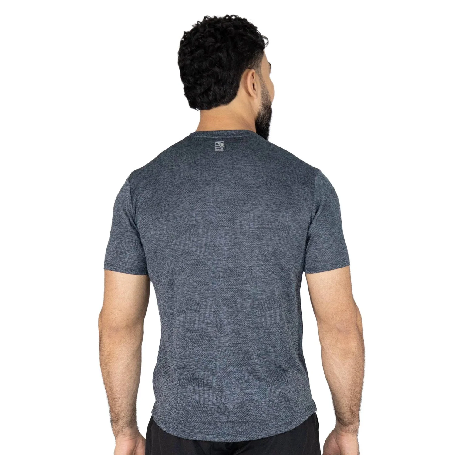 detalles de la costura del t-shirt poliester everlast gear