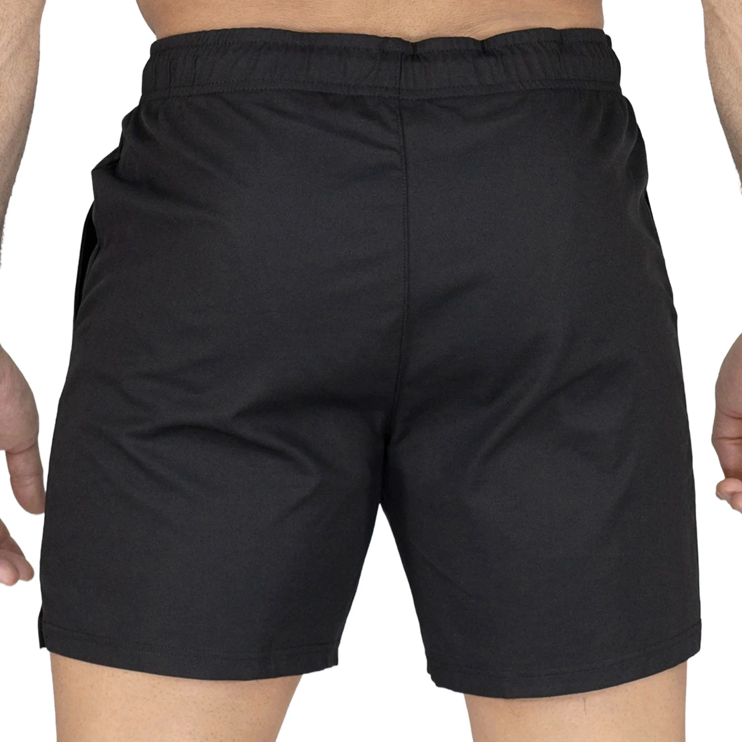 detalle de la cintura elástica del short transpirable deportivo