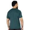 detalle de la costura del t-shirt everlast poliester e-day