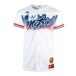 Sueter de beisbol runic metro blanco alta calidad