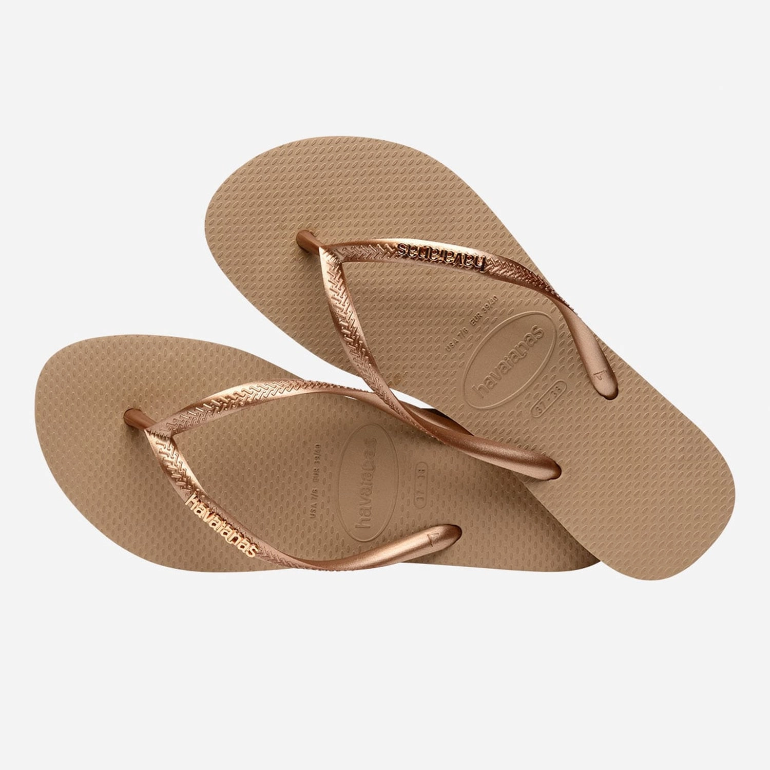 Sandalias Slim Logo Metallic Havaianas