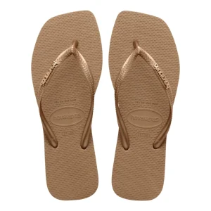 Sandalias slim logo metallic havaianas confort y estilo