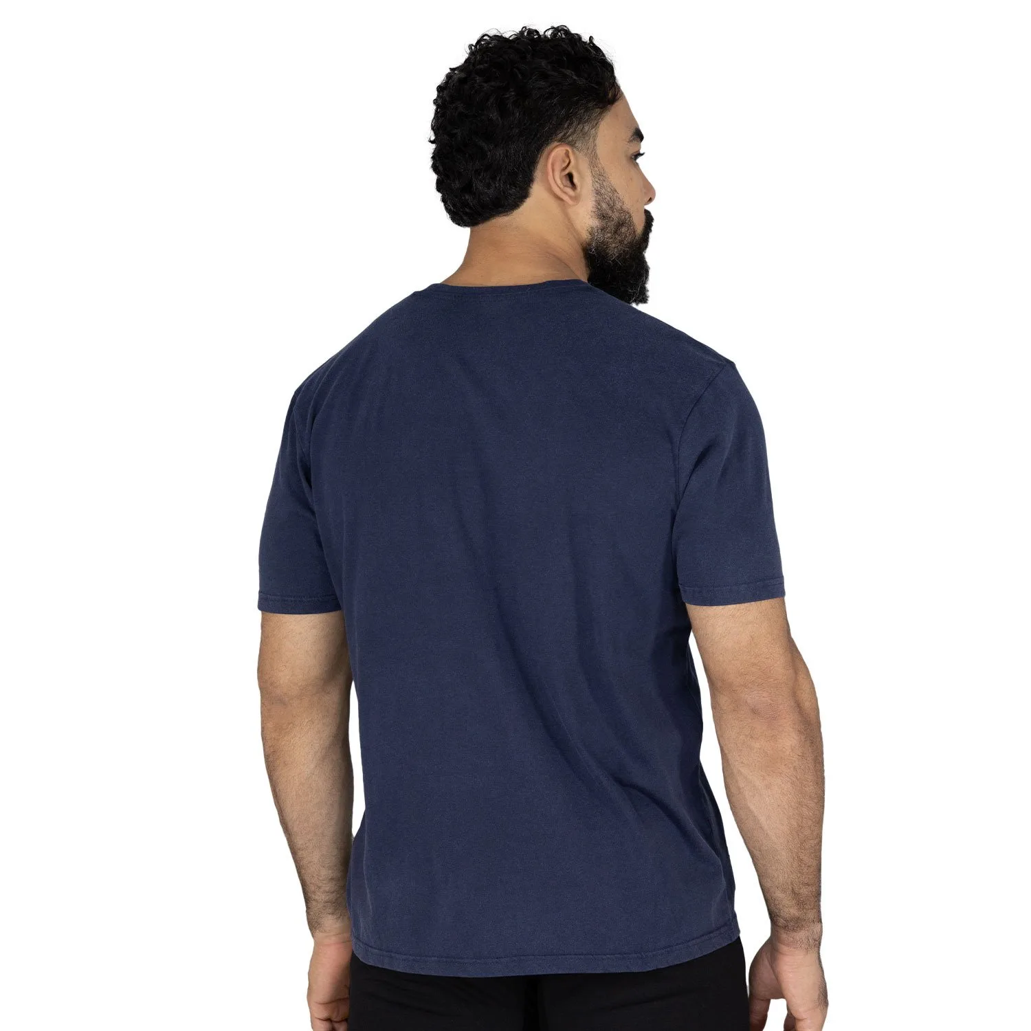 vista posterior de la camiseta, logo Everlast