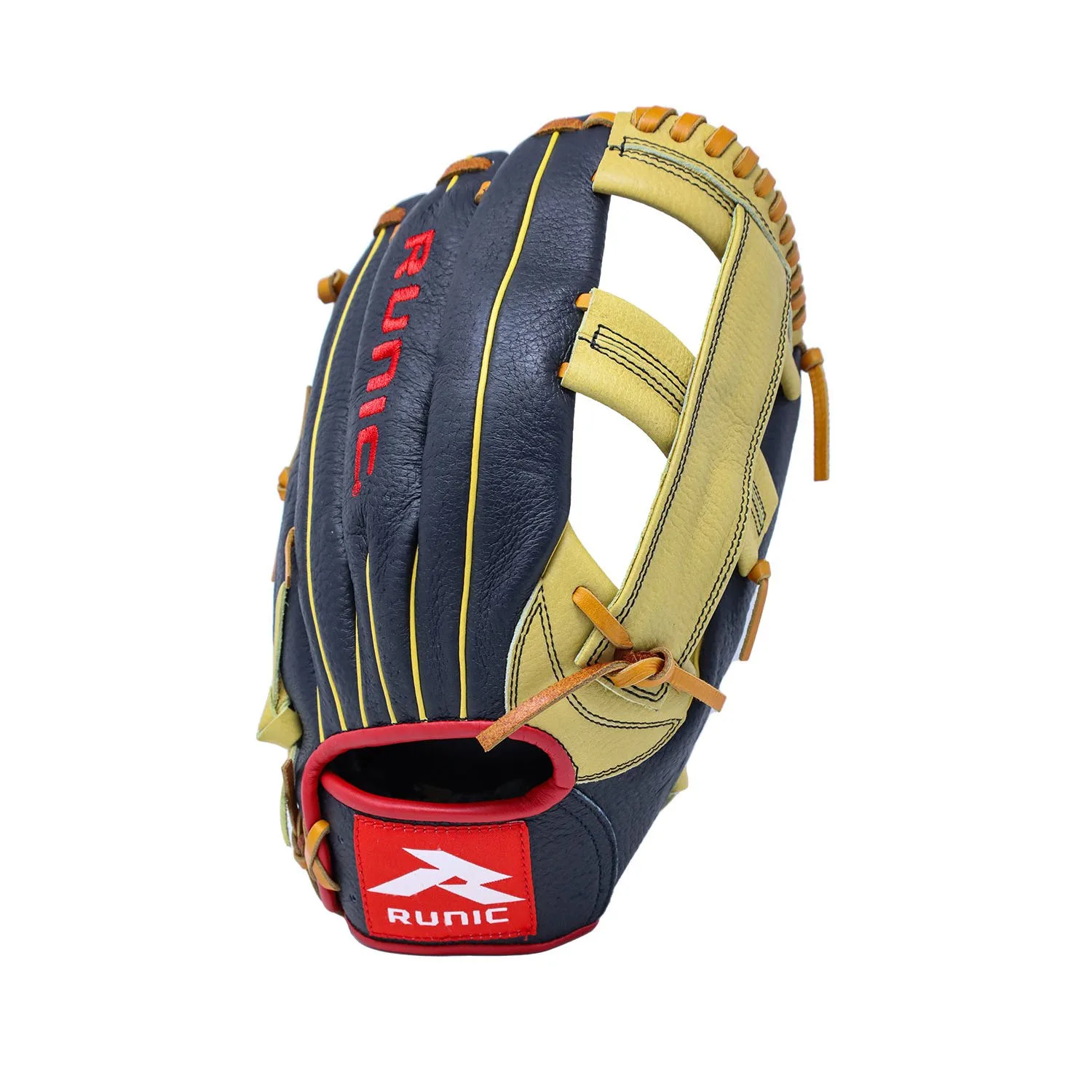 guante de beisbol runic cuero, diseño ergonómico