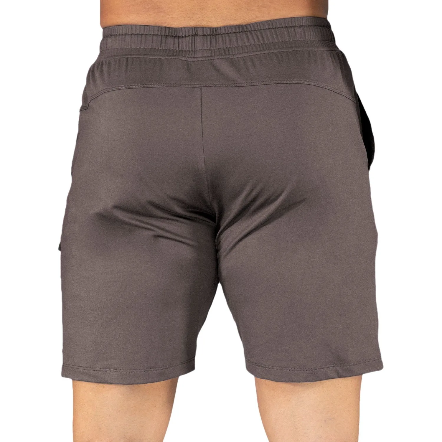 vista trasera del short everlast e-day de poliester