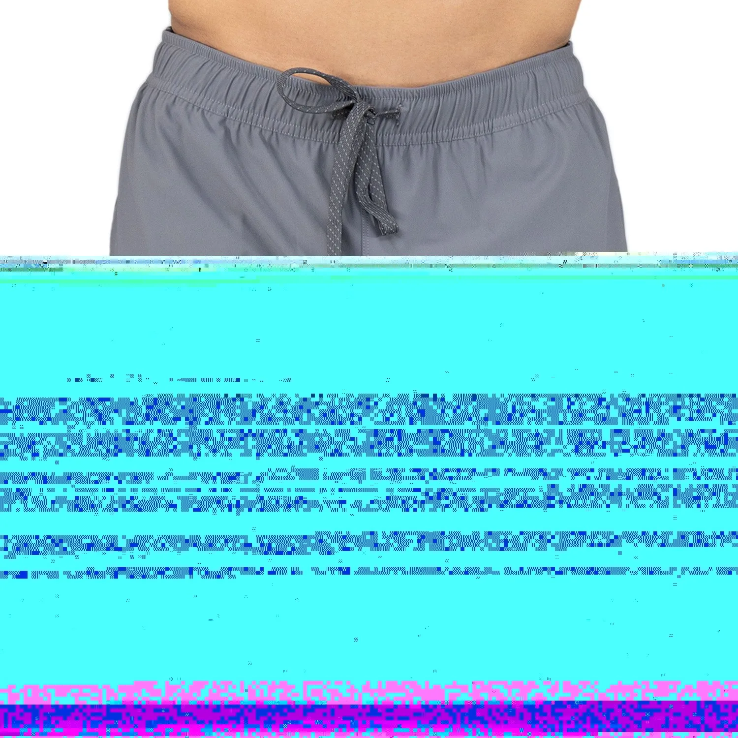 detalles del short everlast, material transpirable