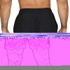 vista trasera del short mile II 5 inch everlast