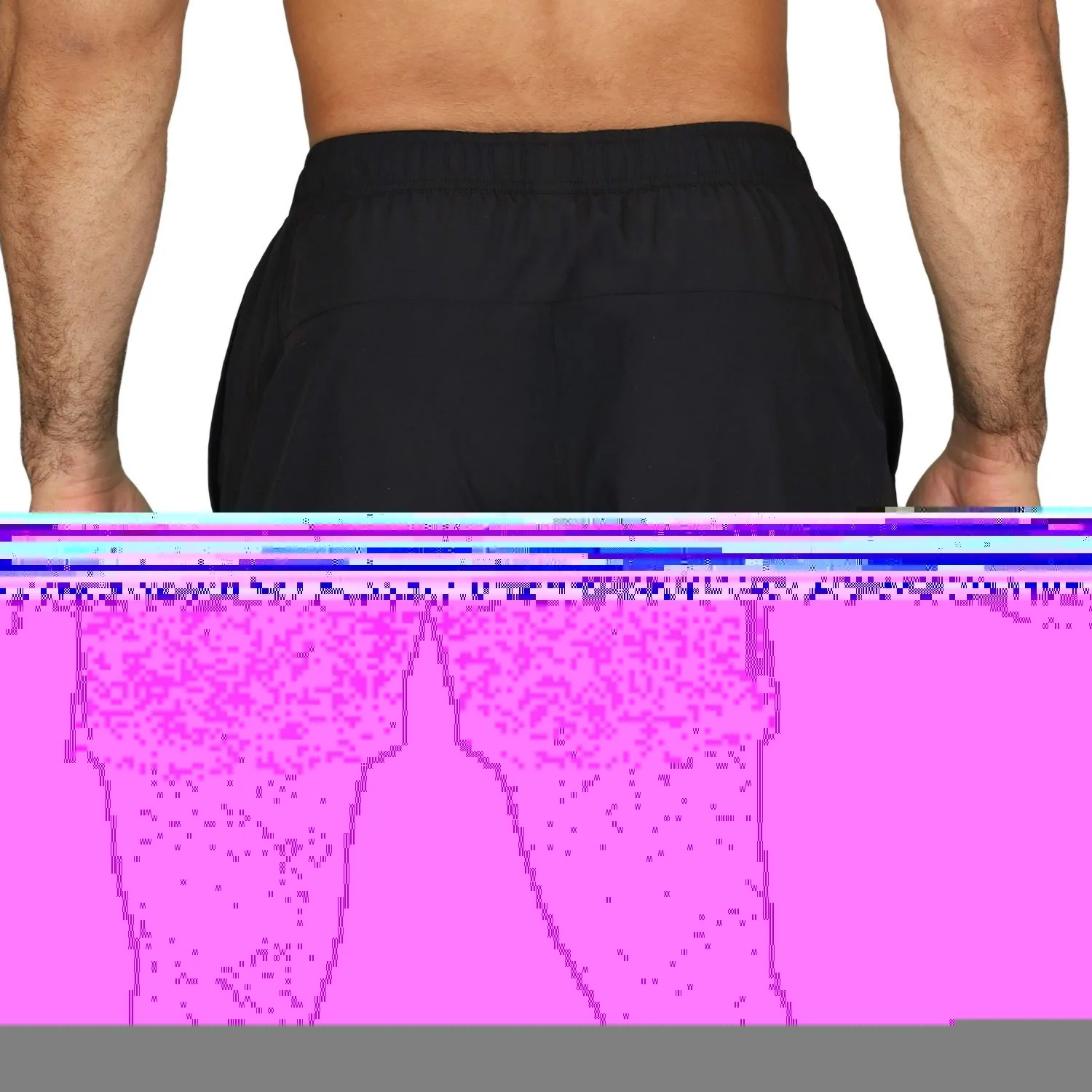 vista trasera del short mile II 5 inch everlast