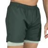 tejido transpirable del short 2en1 everlast