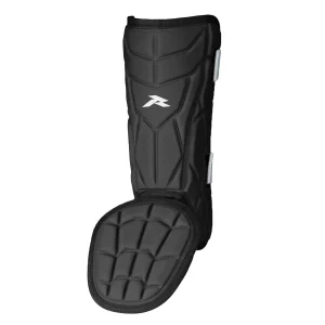 espinillera de bateador runic negra, protección para piernas