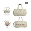 detalle de la bolsa de deporte, correas ajustables y materiales resistentes
