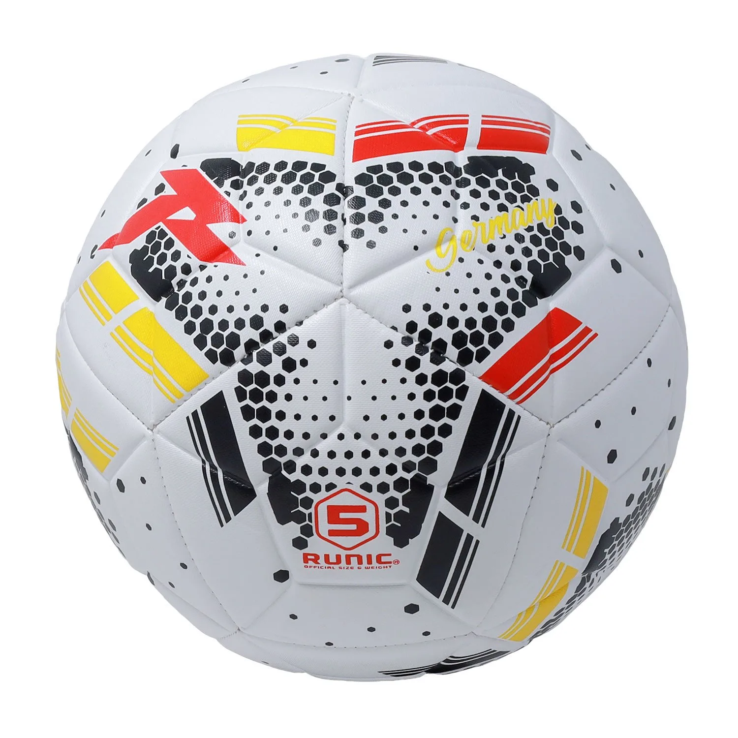 balón de fútbol duradero Runic, mostrando detalles de diseño