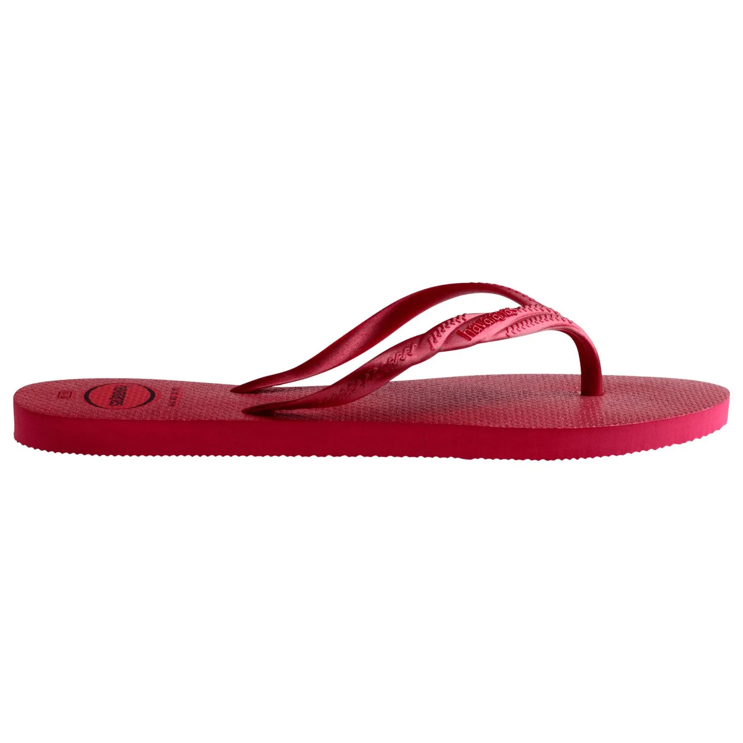 detalle de la suela de las sandalias havaianas