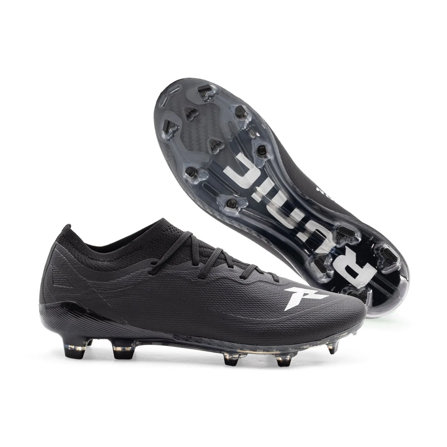 Tacos de Futbol Invictus Negro Runic - Imagen 2