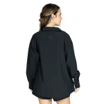Camisa oversized mujer Everlast Luxe negro manga larga