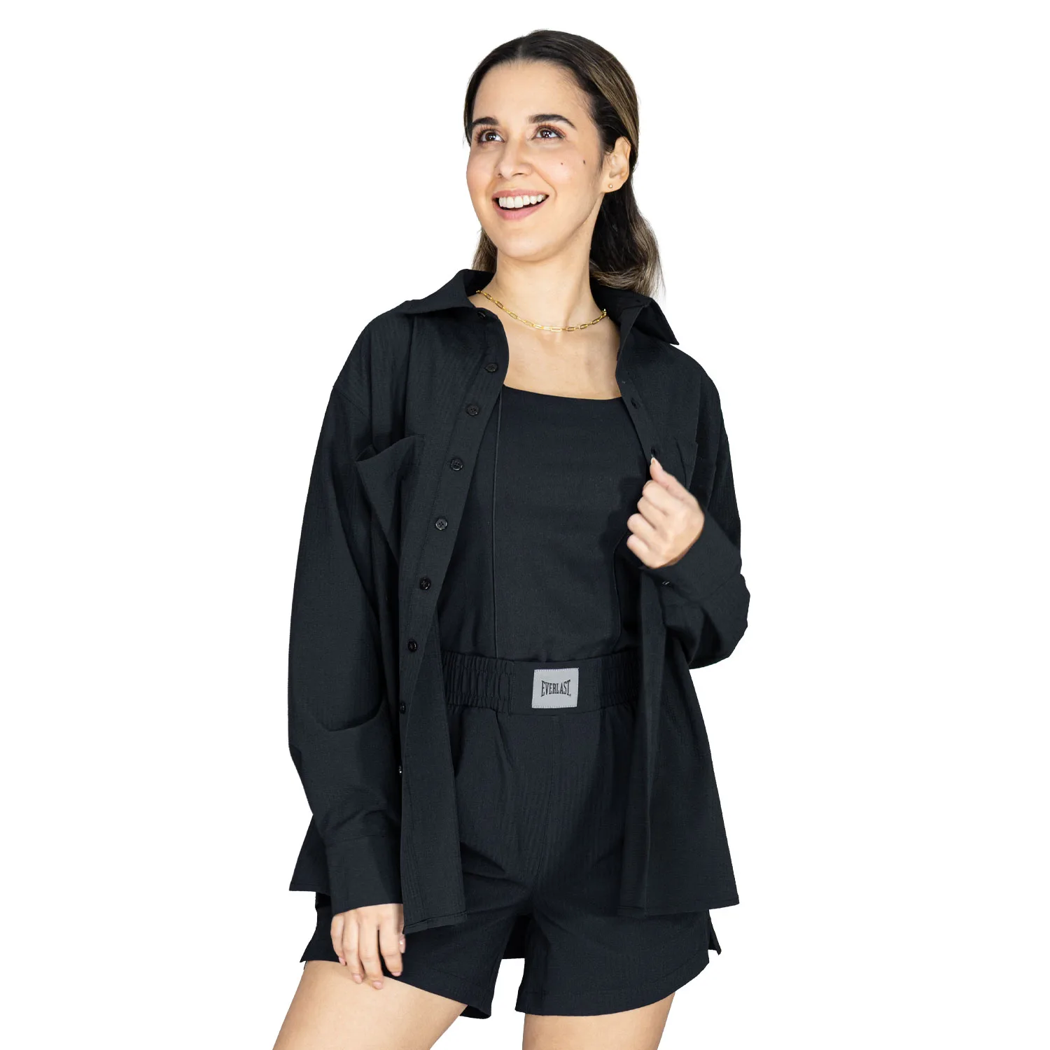 Camisa Oversized Mujer Everlast Luxe