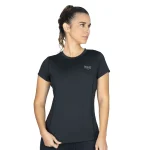 Camiseta deportiva Everlast Impact negro mujer manga corta