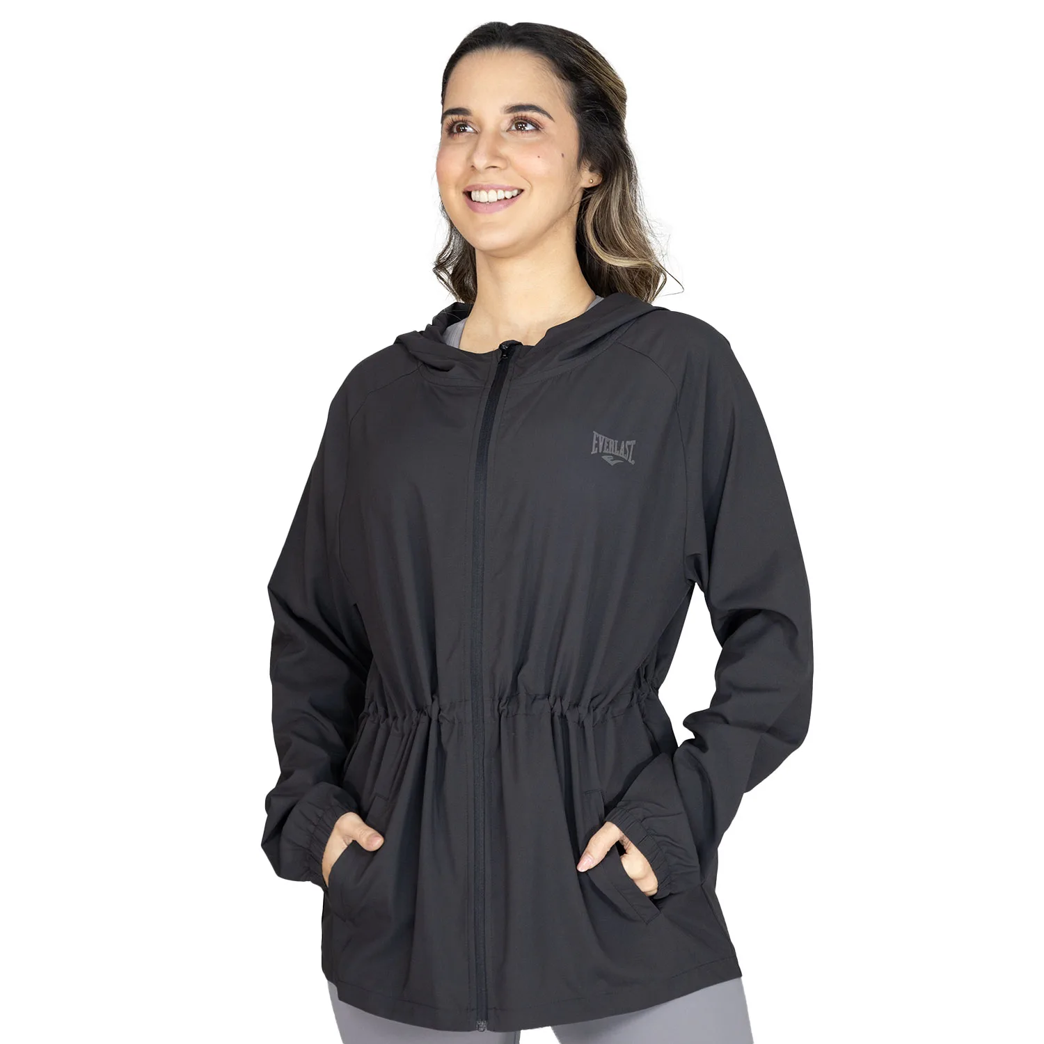 Chaqueta Cinch-Waist Negro Everlast