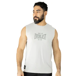 Camiseta sin mangas blanca Everlast Essentials para hombre