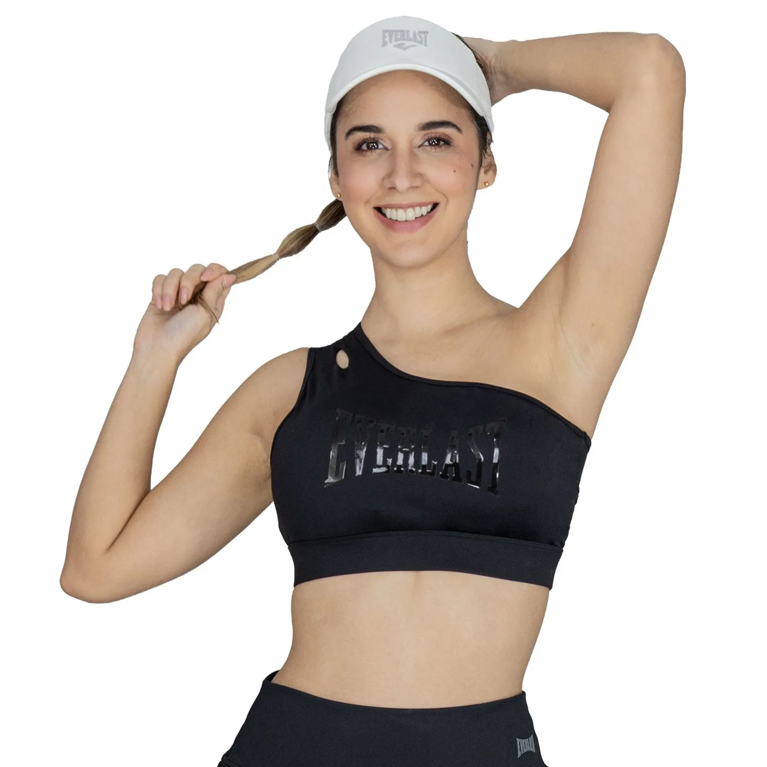 Top Deportivo Un Hombro Everlast Negro - Imagen 2