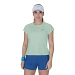 Camiseta deportiva mujer aqua Everlast tejido jacquard