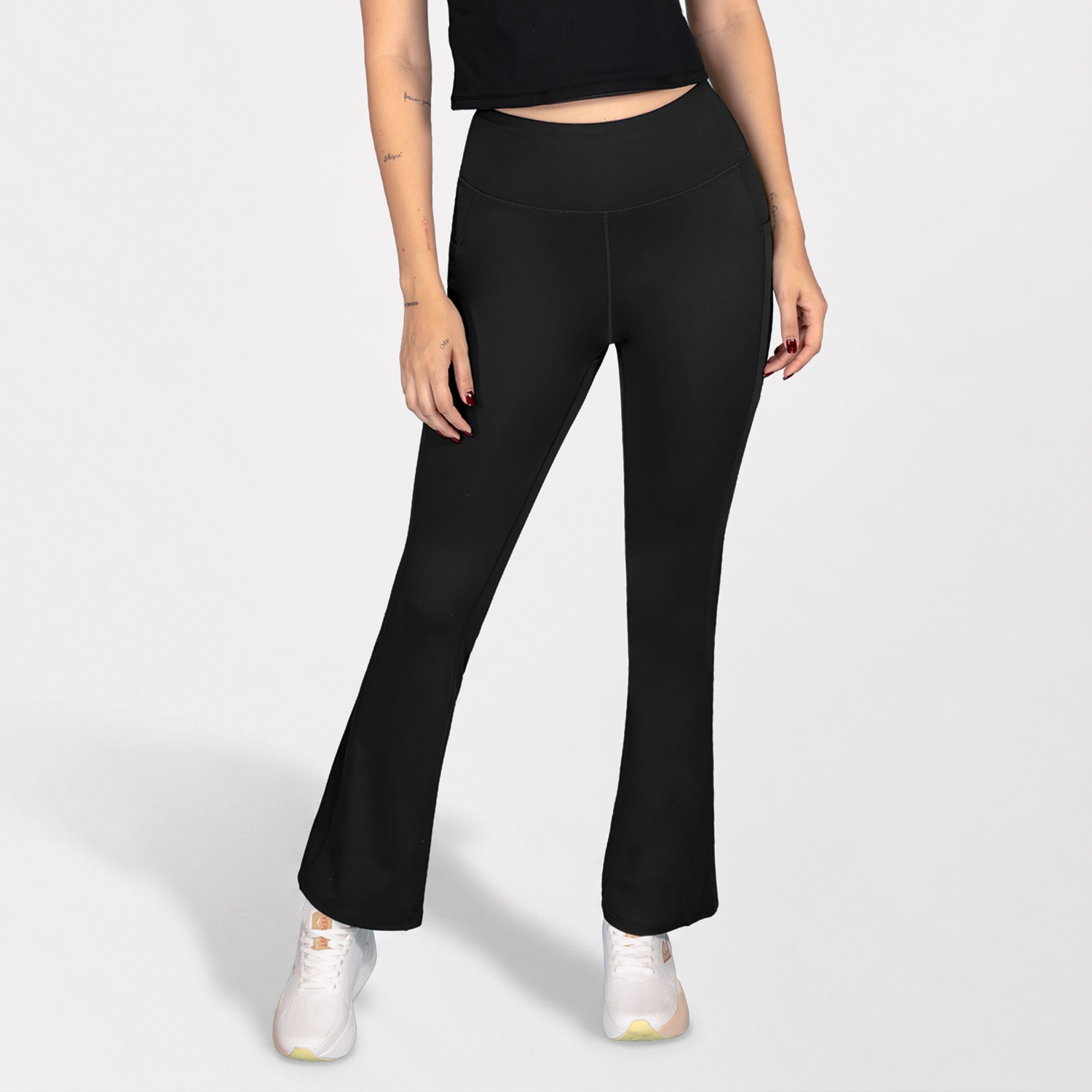 Pant Fem Poly/Spx Everlast Flare Pocket