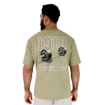 Camiseta oversize Everlast Barbell verde