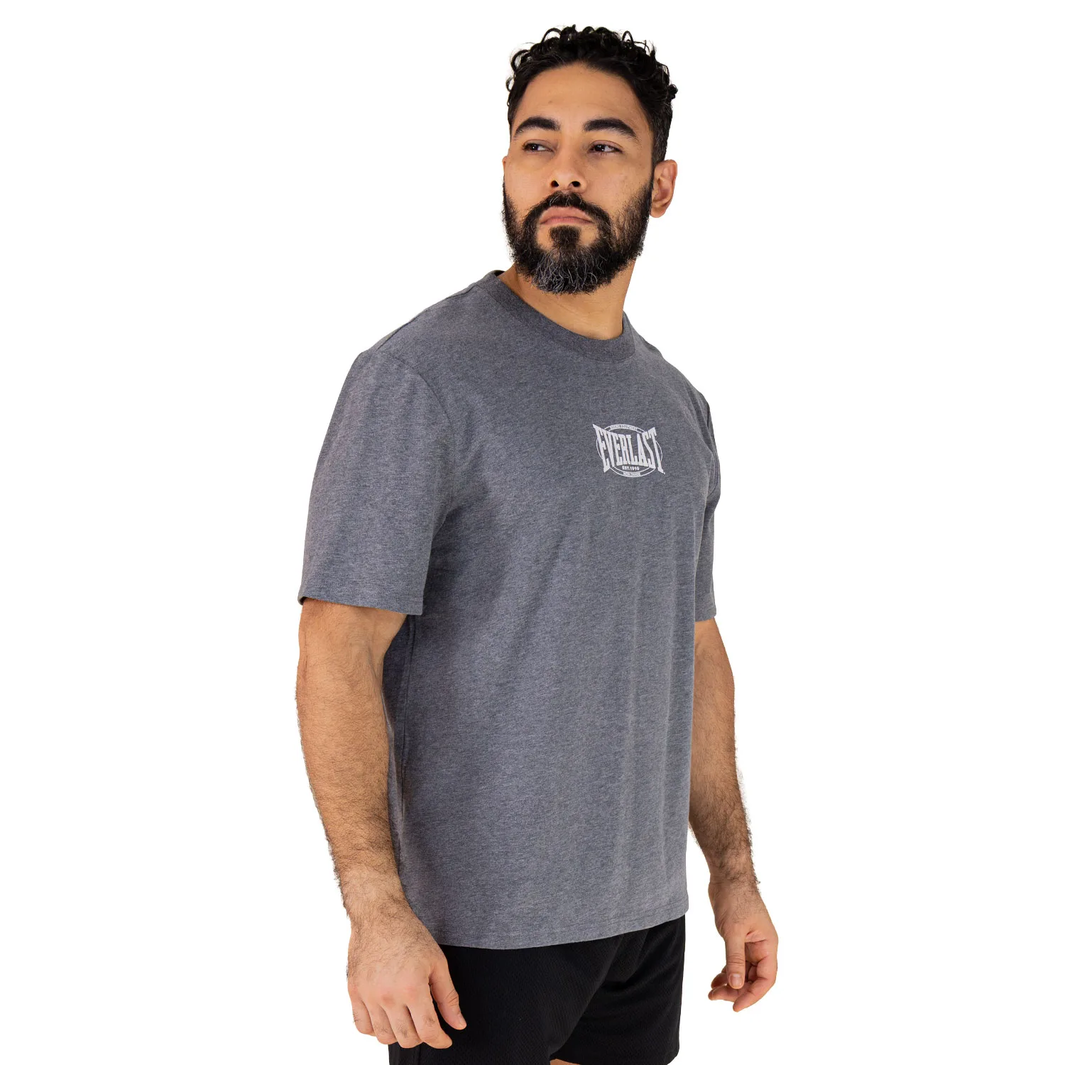 Camiseta Oversize Gris Everlast Equipment