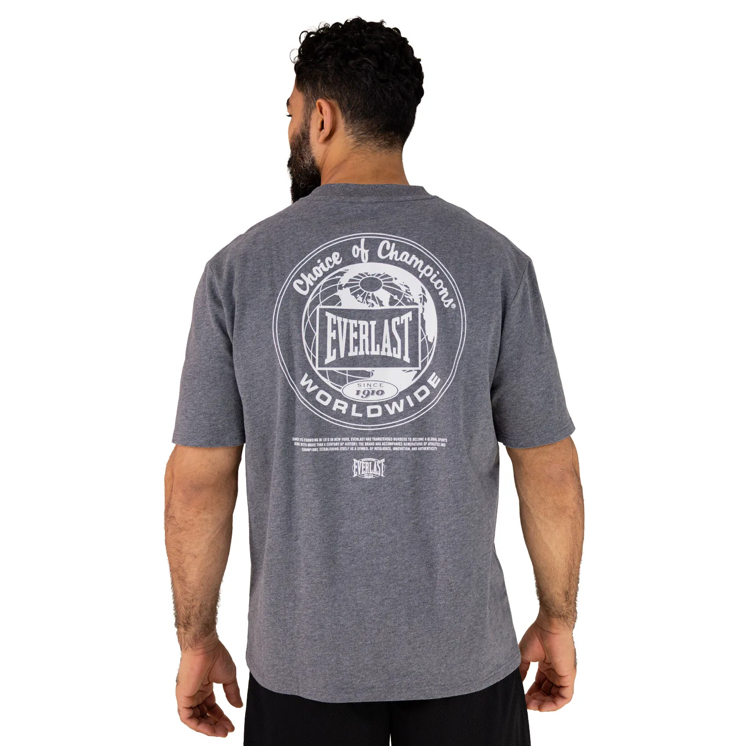 Camiseta Oversize Gris Everlast Equipment