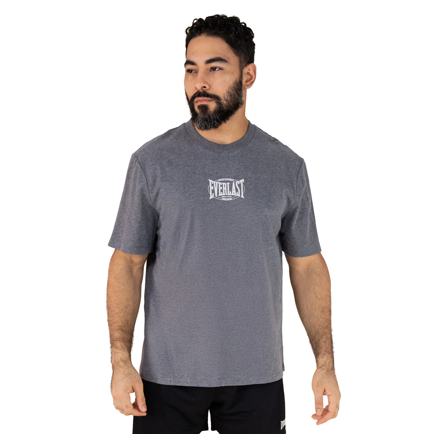 Camiseta Oversize Gris Everlast Equipment