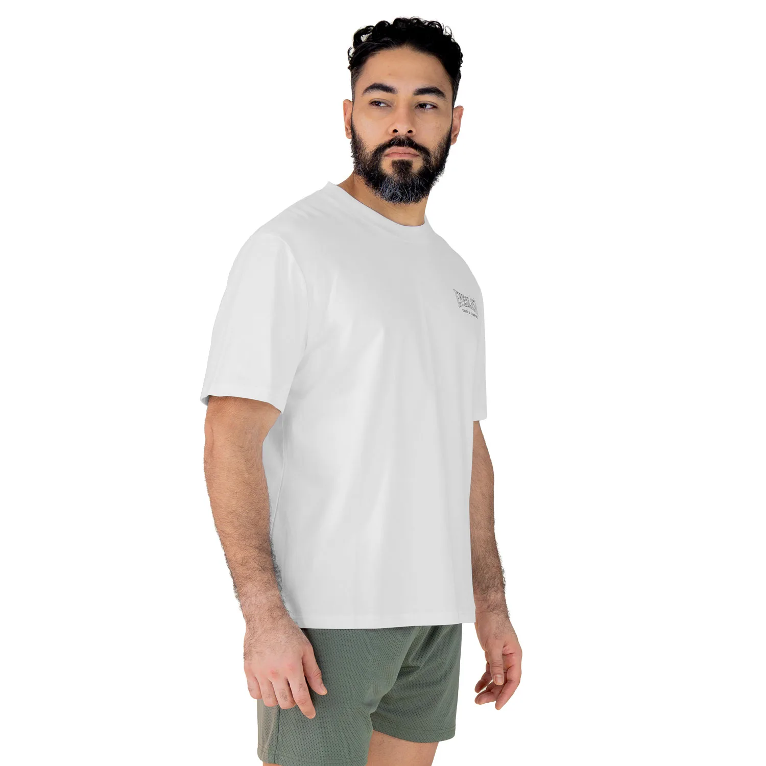 Camiseta Oversize Hombre Everlast Gladiator Blanco