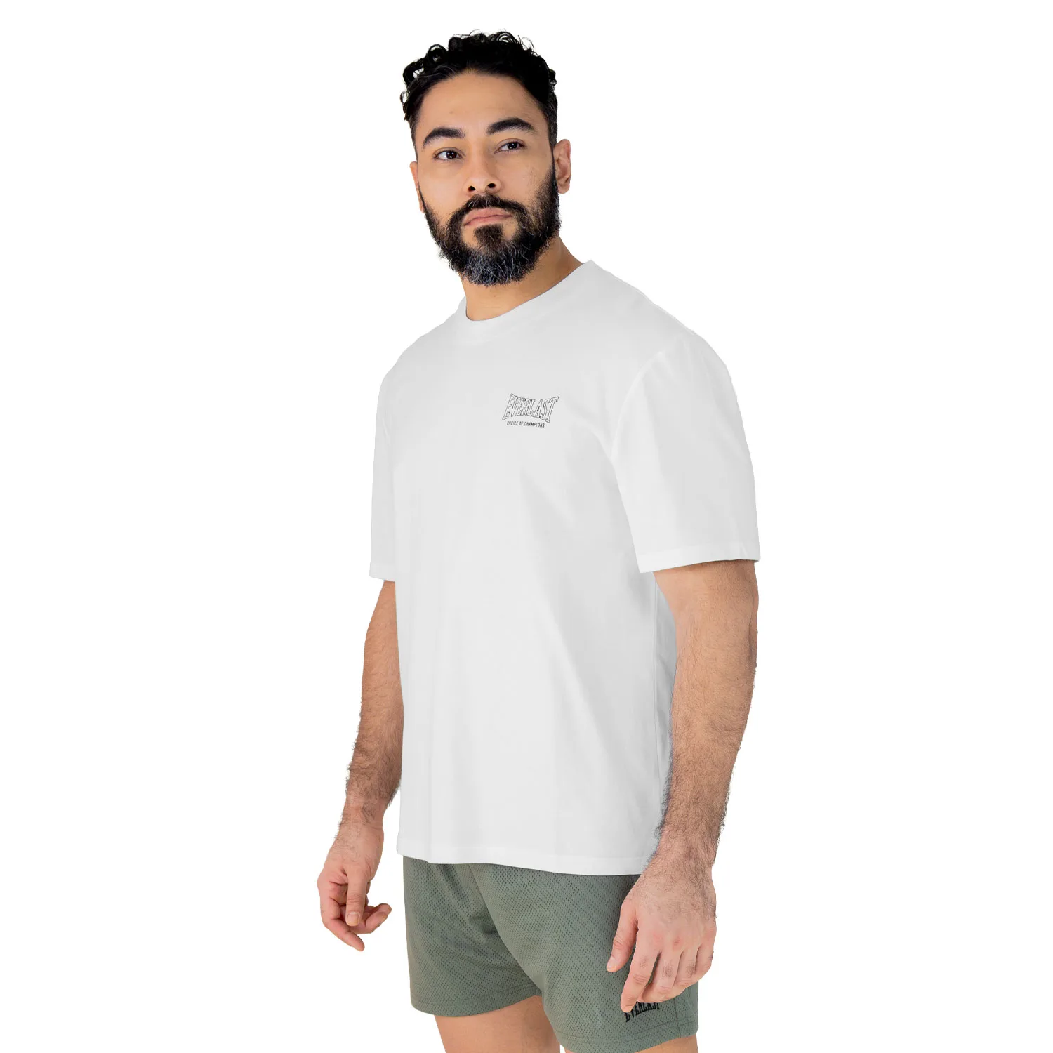 Camiseta Oversize Hombre Everlast Gladiator Blanco