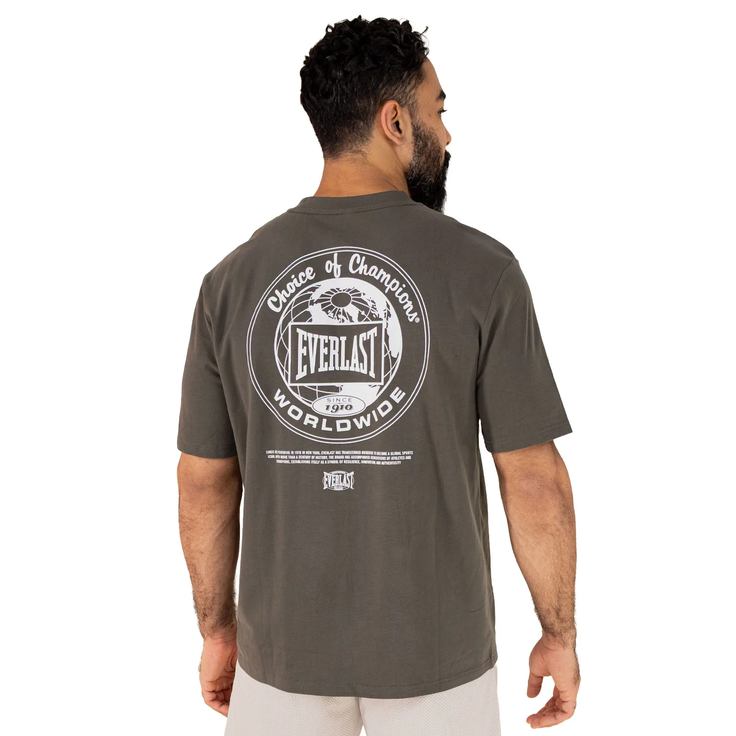 Camiseta Oversize Marron Everlast Equipment