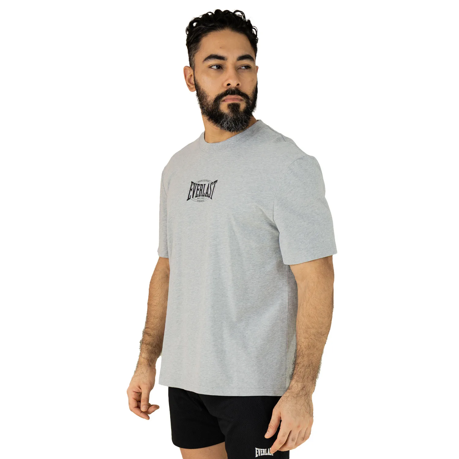 Camiseta Oversize Plata Everlast Equipment