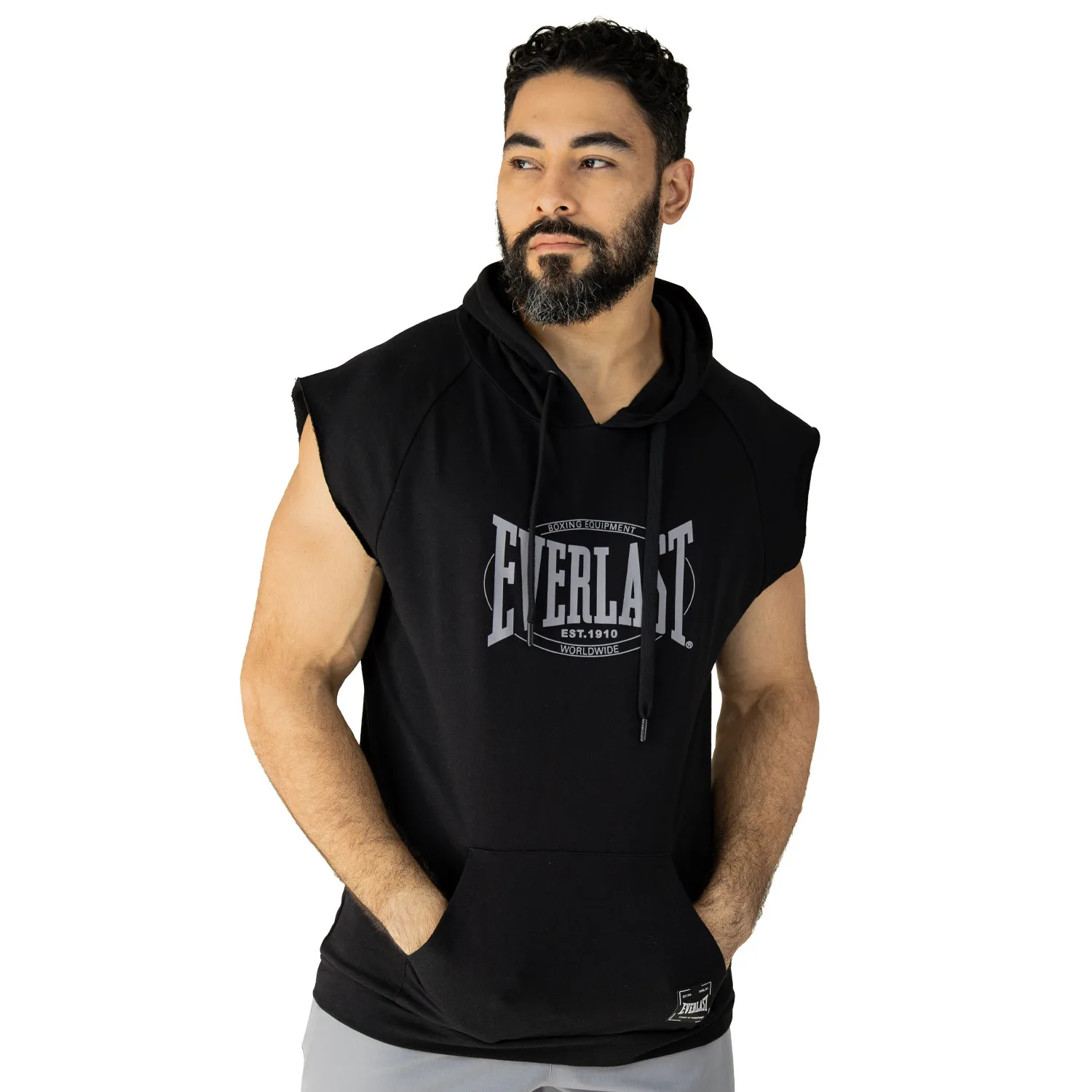 Chaleco Capucha Negro Everlast