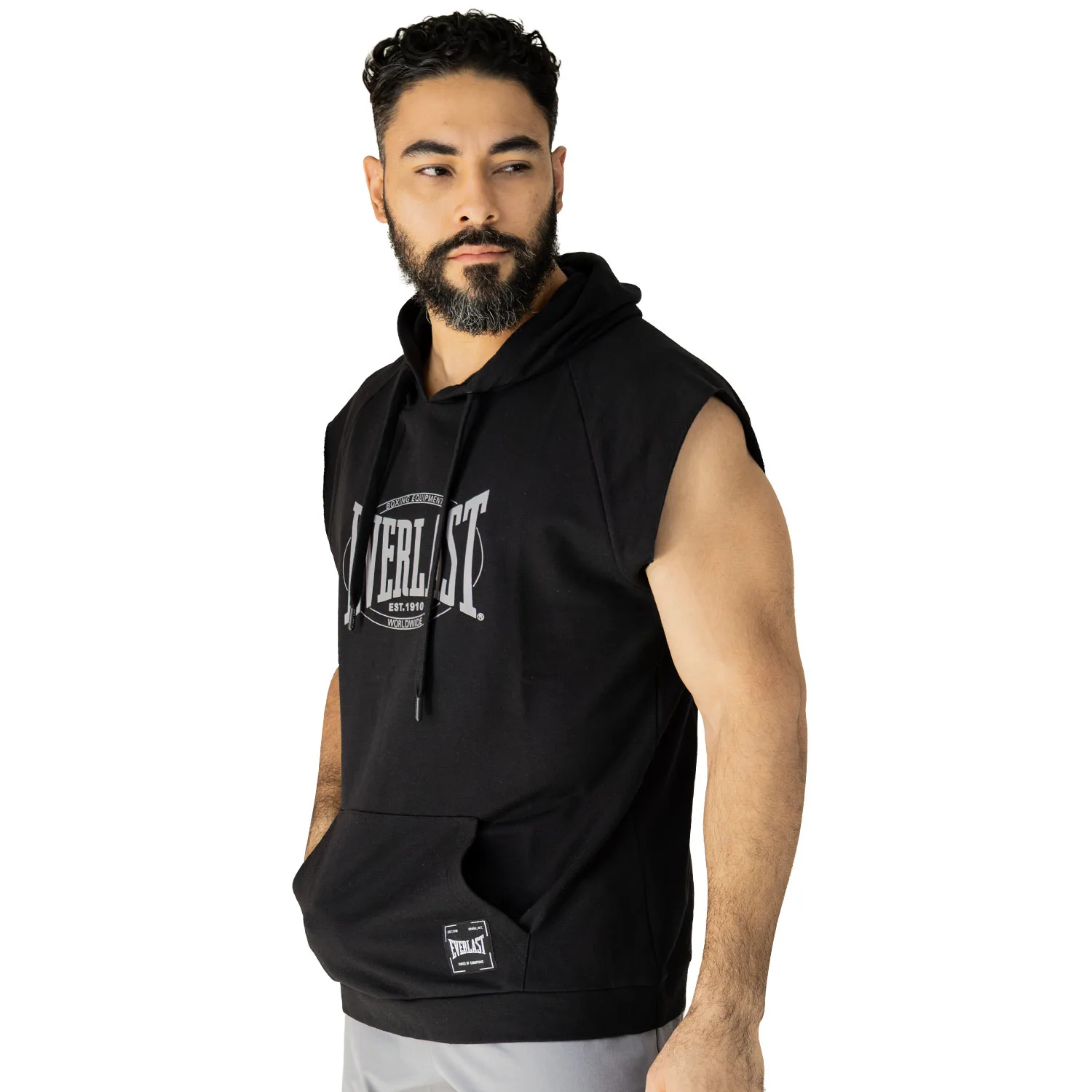 Chaleco Capucha Negro Everlast