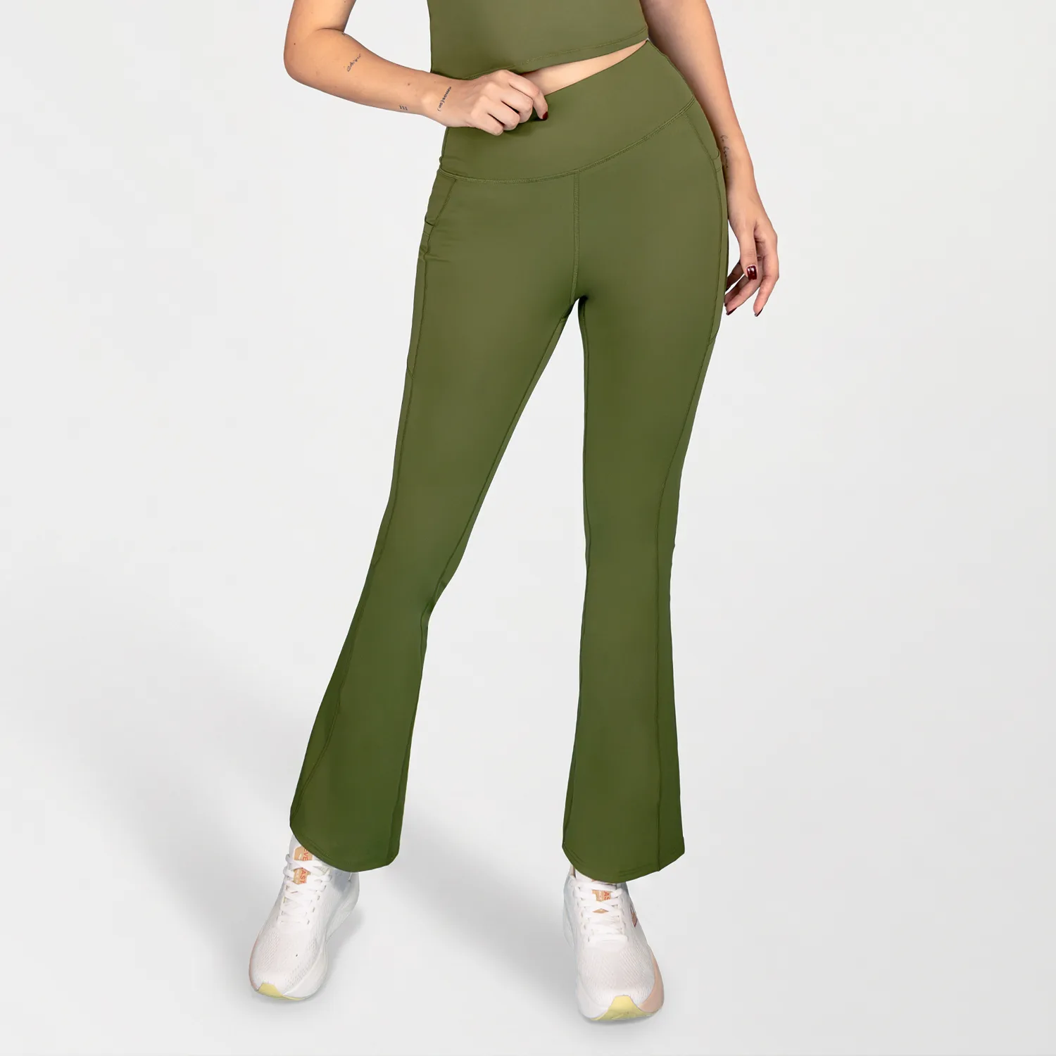 Pantalón Flare Everlast Flare Pocket Verde